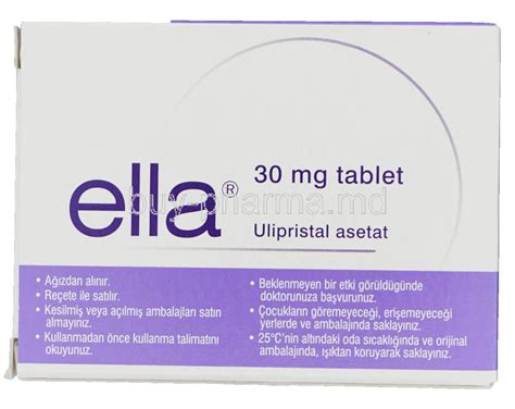 ella ulipristal asetat 30 mg nedir